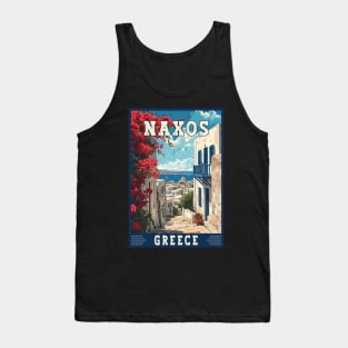 Naxos In Greece Mediterranean Paradise Travel Art Tank Top